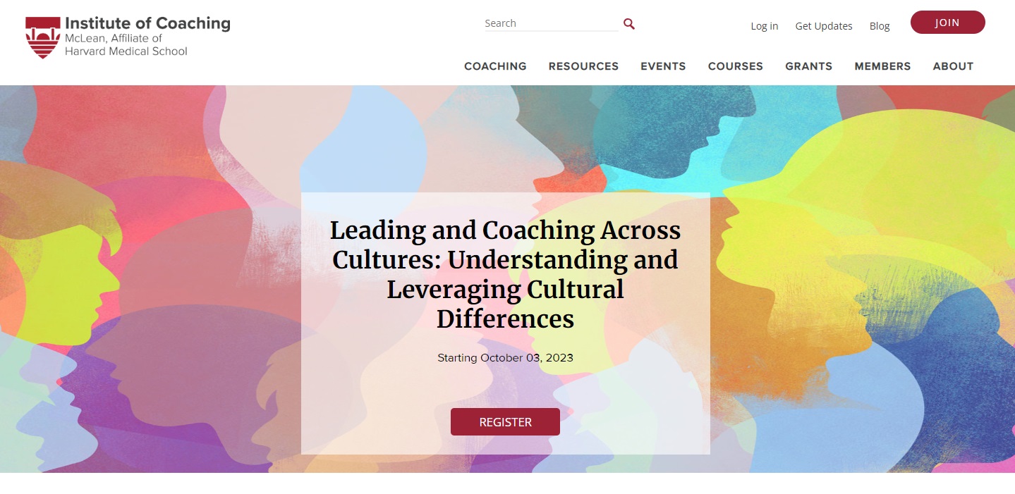 Leading and Coaching Across Cultures Seminar Series – Institute of Coaching (Harvard University) – 3 Oct – 21 Nov 2023